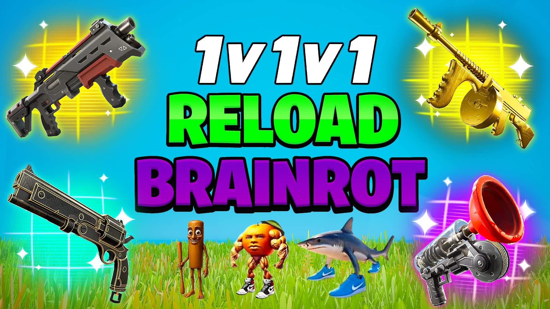 1v1v1 Reload 1v1 Brainrot Free for All