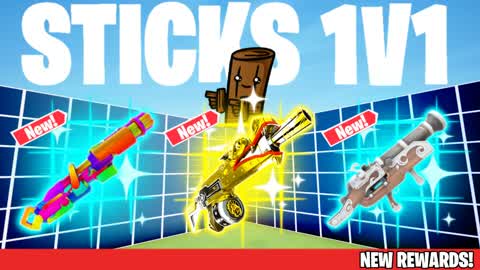 Sticks 1v1 FFA - All Guns and Rides