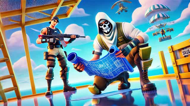 1v1 Emotes! Build & Dance🎉🔥