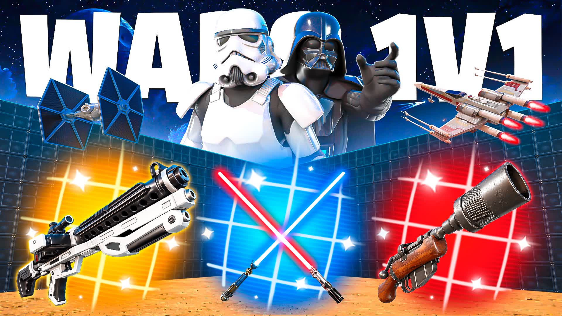 STAR WARS 1V1 ALL GUNS & CARS