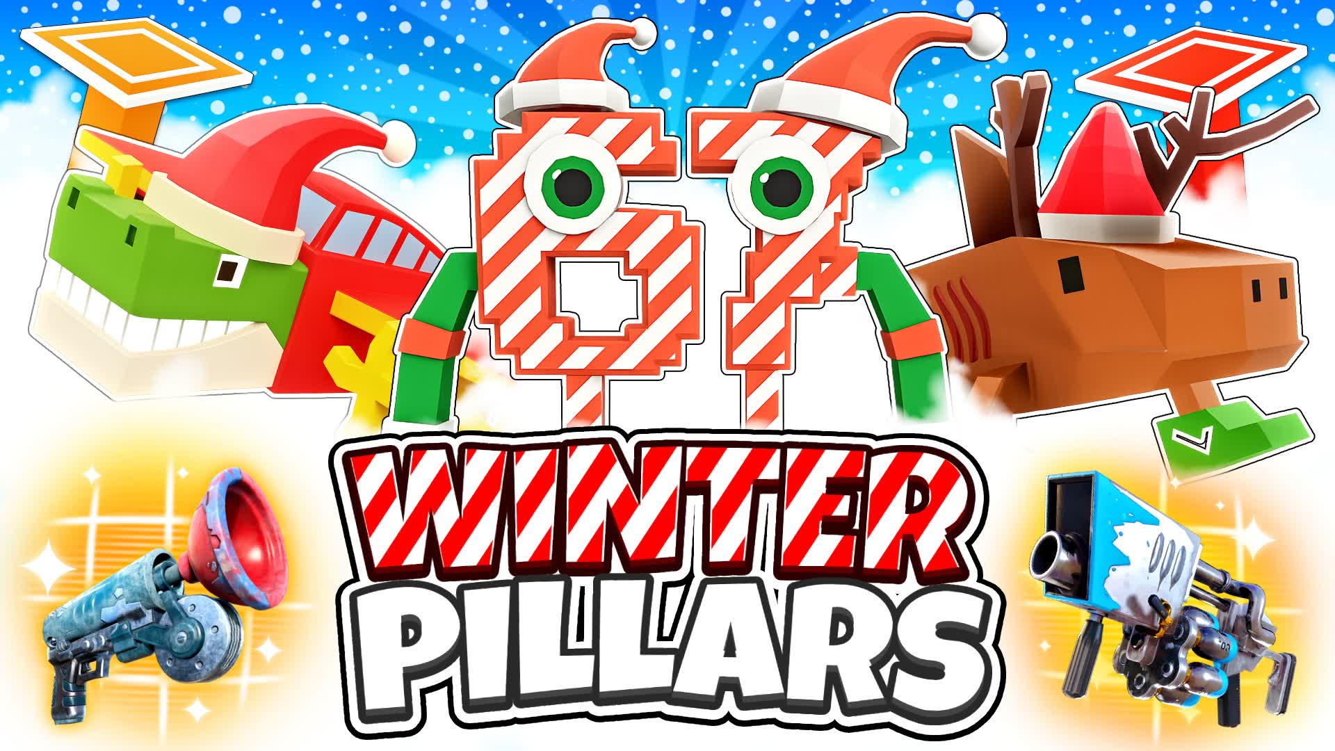 WINTER PILLARS PILLERS PILARS CHRISTMAS