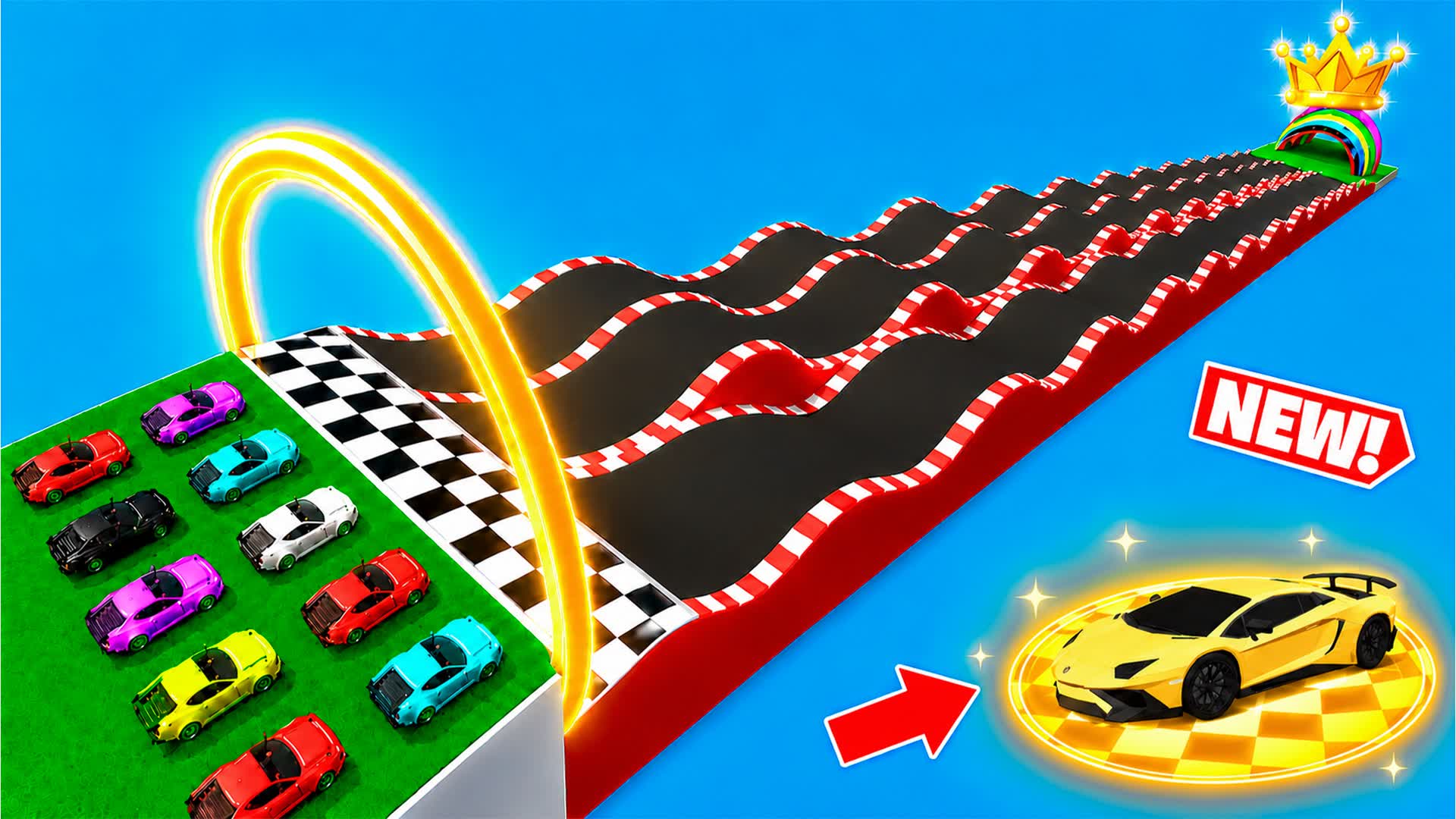 SUPER MEGA CAR RAMP 🚀