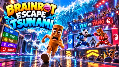 ESCAPE FIGHT TSUNAMI BRAINROT