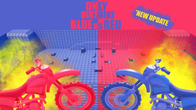 🔵ONLY ON DIRT BIKE BLUE VS RED🔴