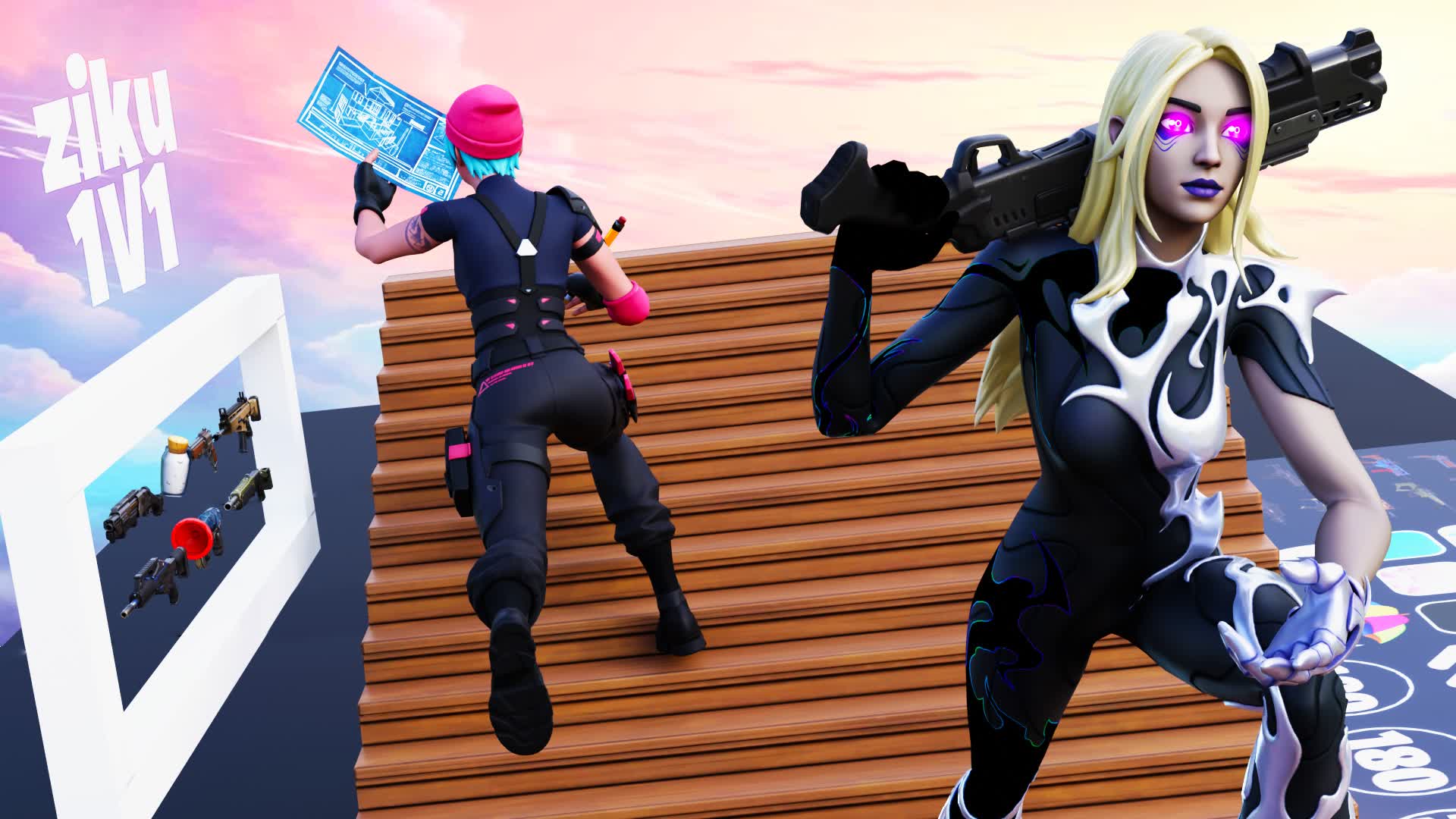 Ziku 1v1 Build Fights