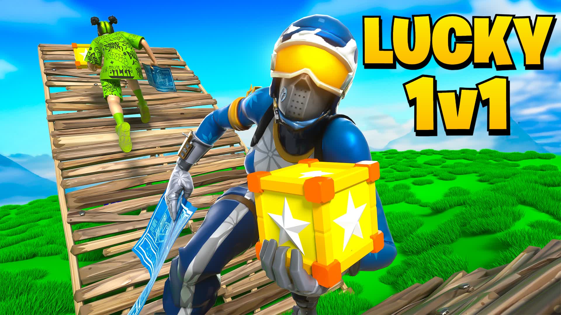 Lucky Blocks [ 1vs1 ]🍀 - fortnite