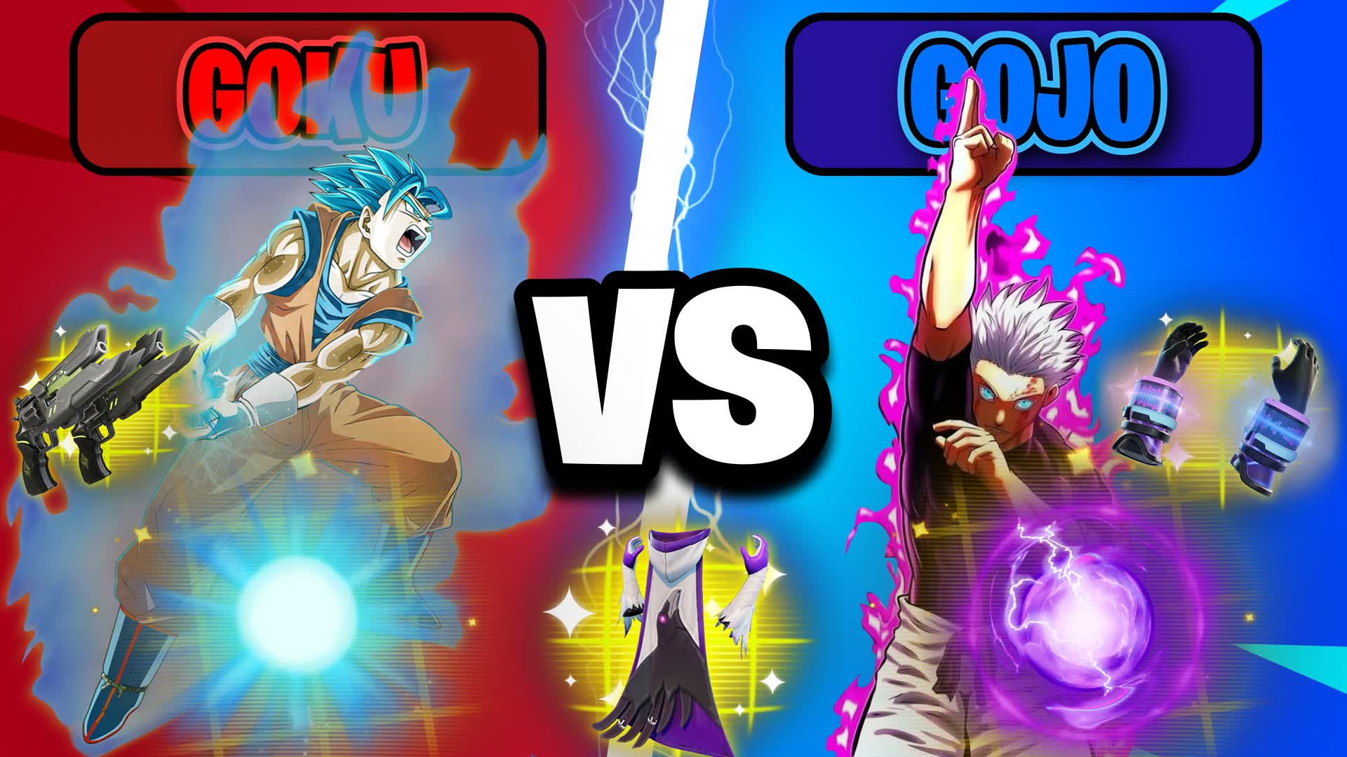 Crazy Goku Vs Gojo🔴🔵