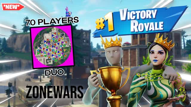 DUO 70 PLAYER ZONEWARS | WINNER X MRDICE