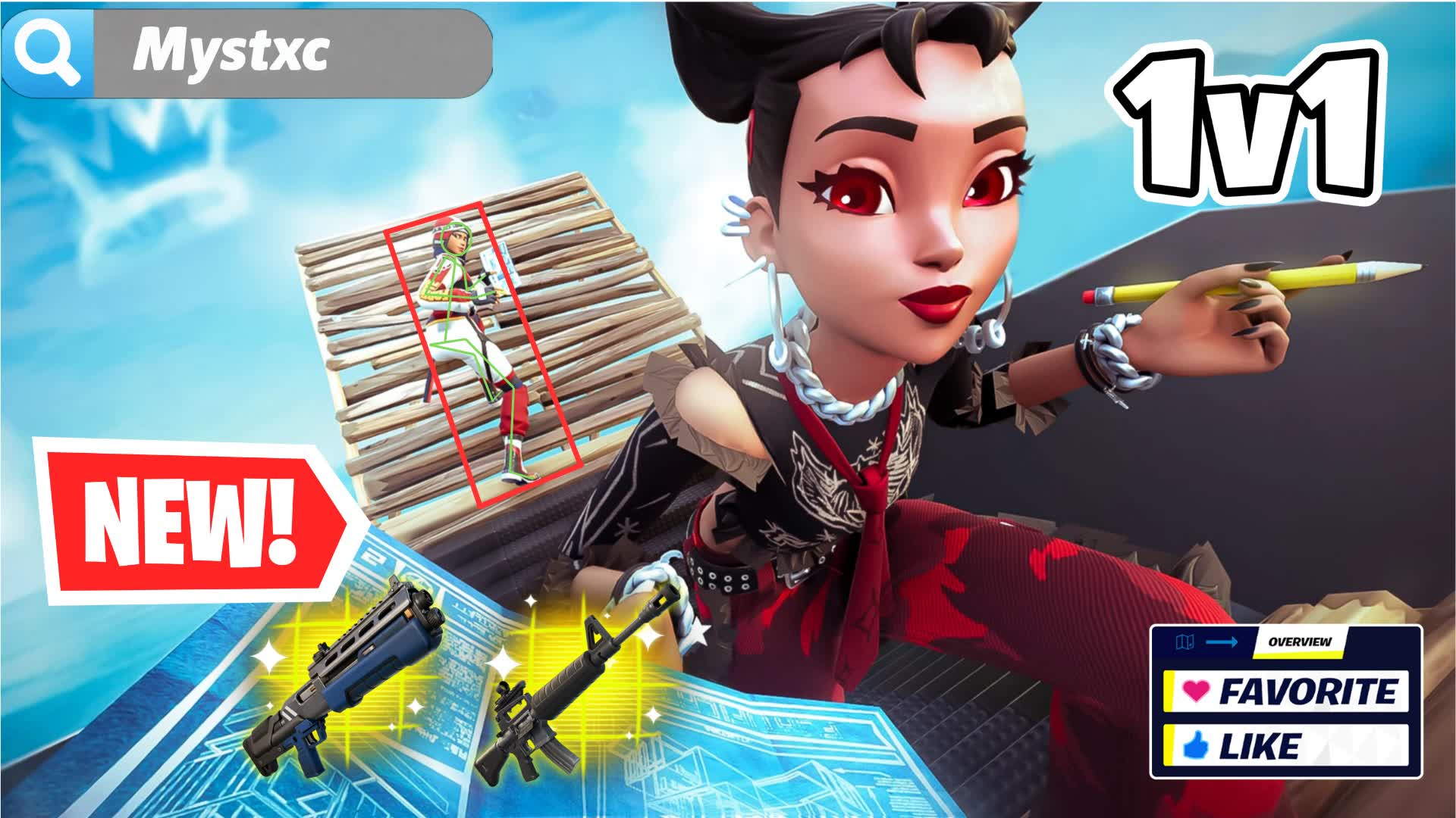 1V1 Mystxc ( 200 Pumps,Boxfight,Aimbot)