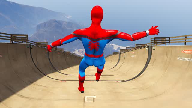 SPIDERMAN MEGA RAMP RACE
