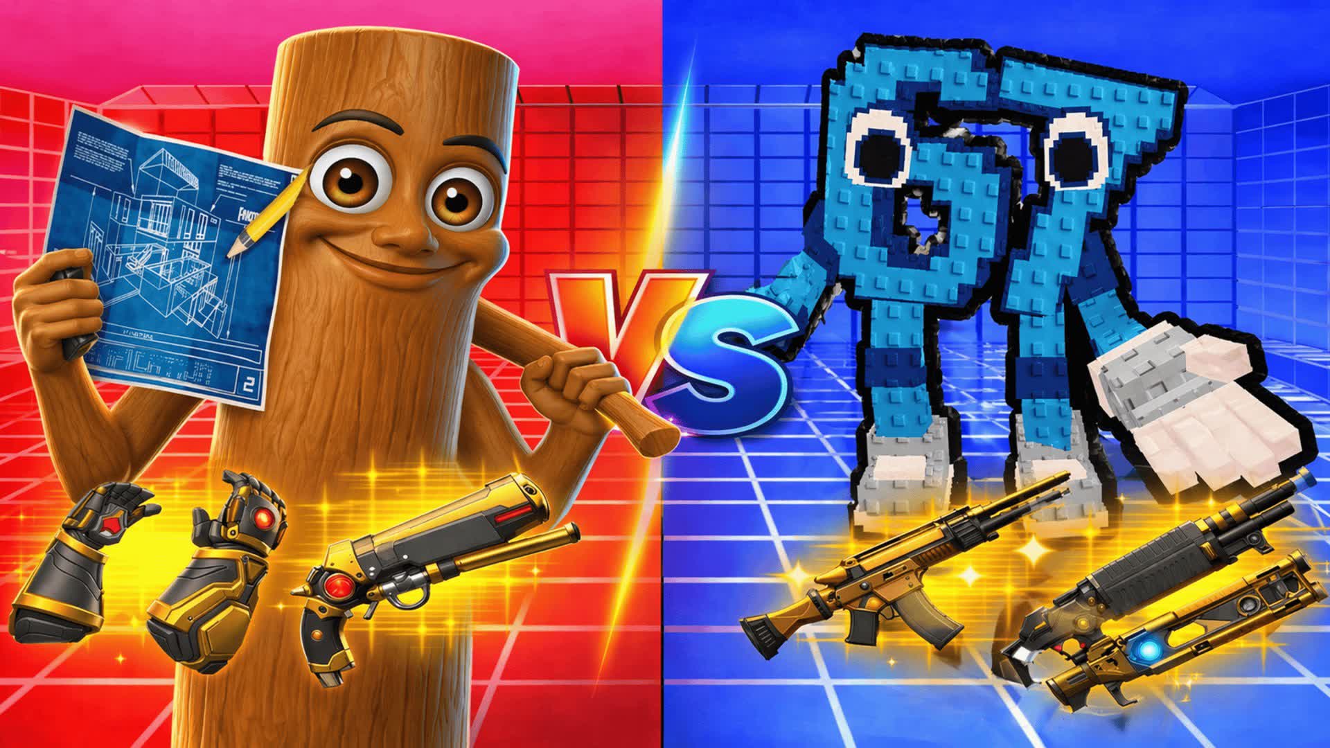 RED VS BLUE 🔴🔵 3T VS 67 2976-9673-1902 by pluto584 - Fortnite