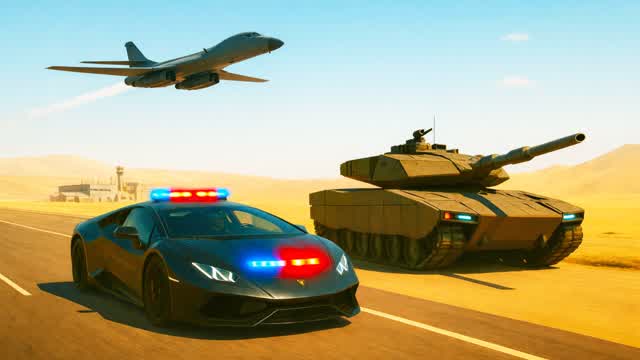 🏜️ Military Desert Drive FFA ☀️