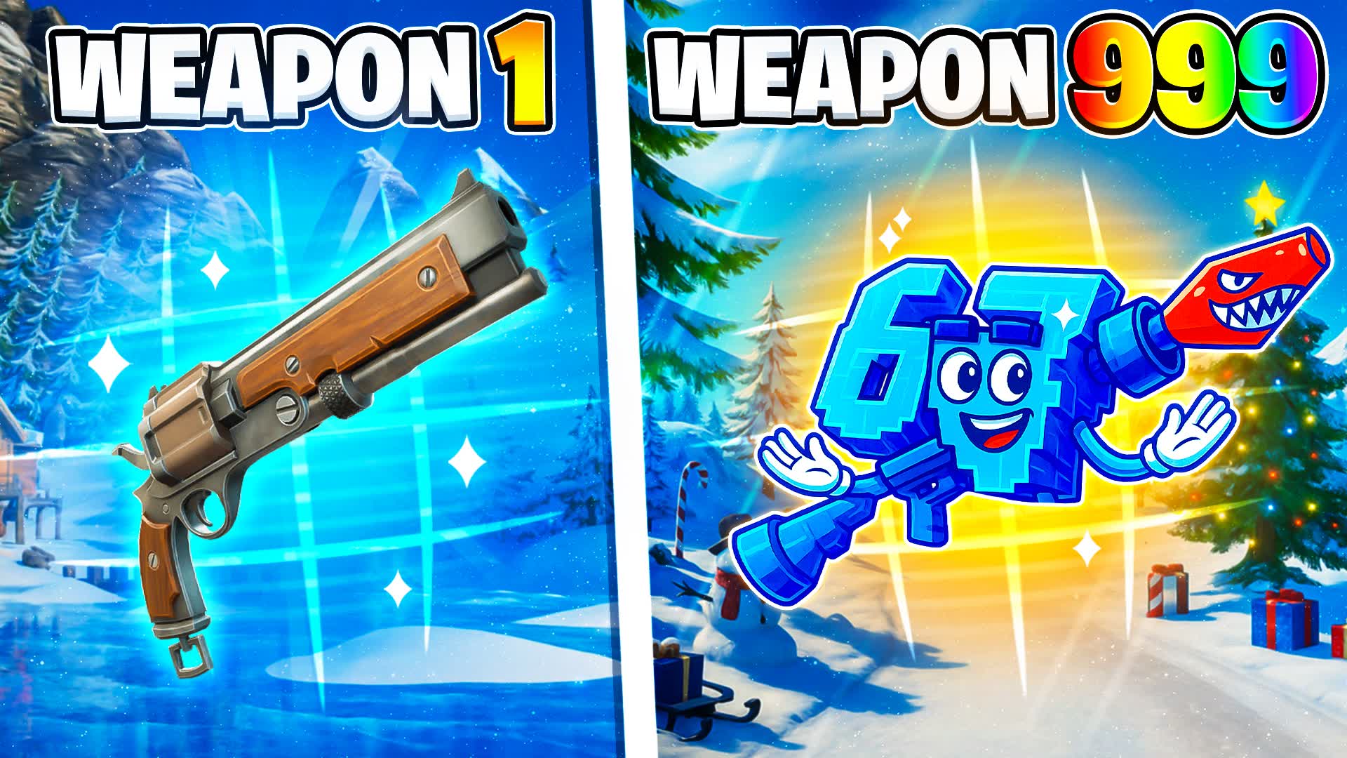 BEST CHRISTMAS 🎄 GUN GAME 🔫 ONE SHOT🎯