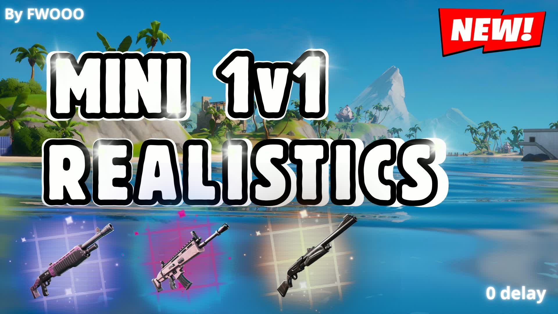 MINI 1V1 REALISTICS — Fortnite island 1753-0529-7191 by 7N7.FWOOO
