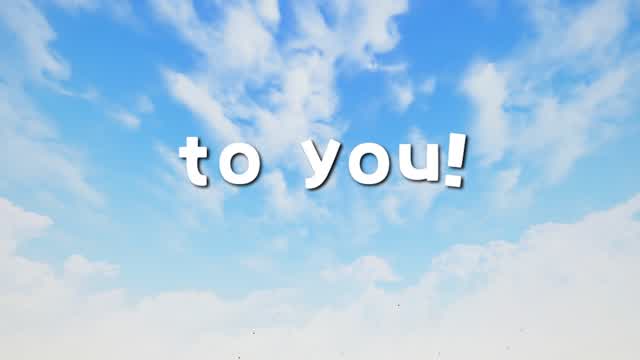 to you!