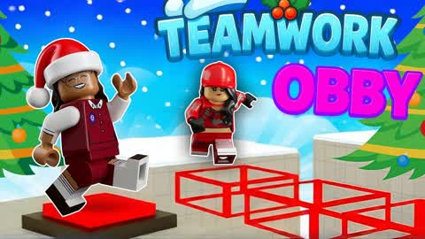 🏆🌈TEAMWORK OBBY🌈🏆 ✨🌈BRICK OBBY🌈✨