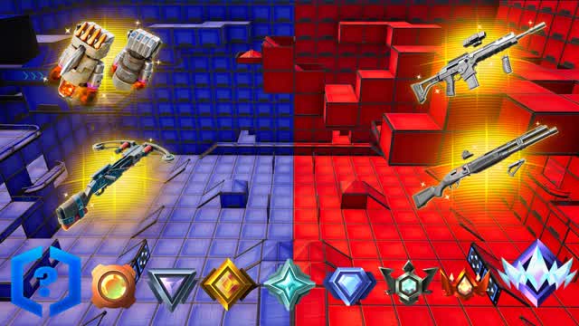 ZERO BUILD MEGA RANKED RED VS BLUE 🔴🔵