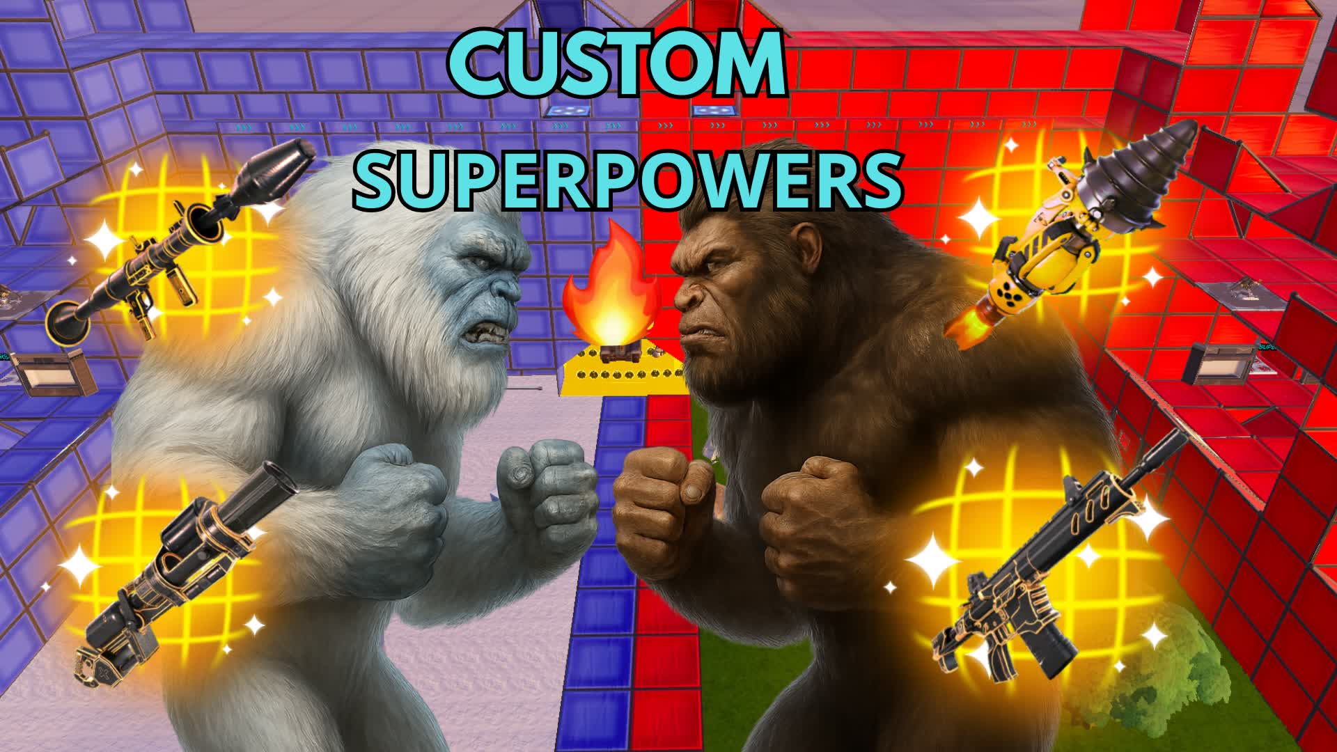 RED VS BLUE 🔴🔵 – BIGFOOT vs YETI ❄️👣