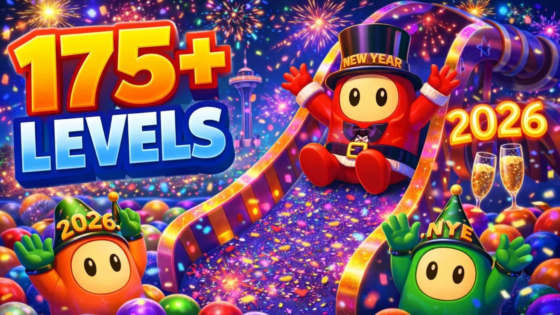 👑🎆FALL GUYS EASY FUN OBBY PARKOUR🎆👑