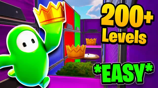 🌈EASY FALL GUYS DEFAULT PARKOUR 200+🌈