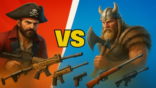 PIRATAS VS VIKINGOS SHOTERGAME ZEROBUILD