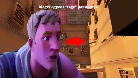 Megvi egyedi “rage” parkourja