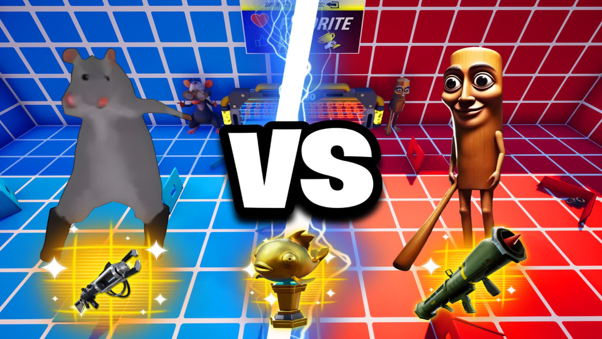 ⭐️TUNG VS TIK TOK RAT 🔴RED VS BLUE🔵