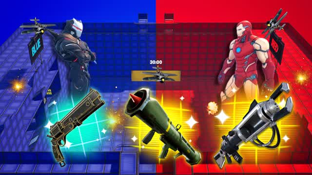 POWERS MEGA CRAZY RED VS. BLUE 🔵🔴