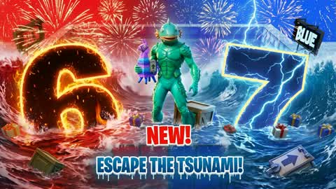 ESCAPE TSUNAMI 67 RED VS BLUE 🔴🔵