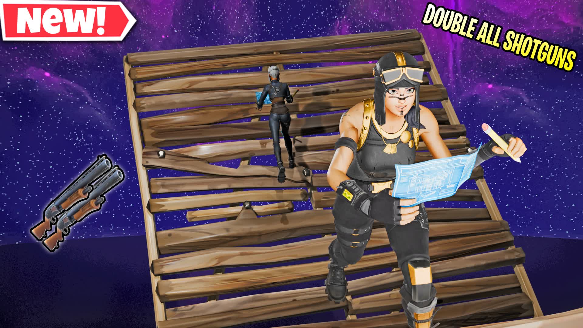 Galaxy 1V1 | Double Shotguns