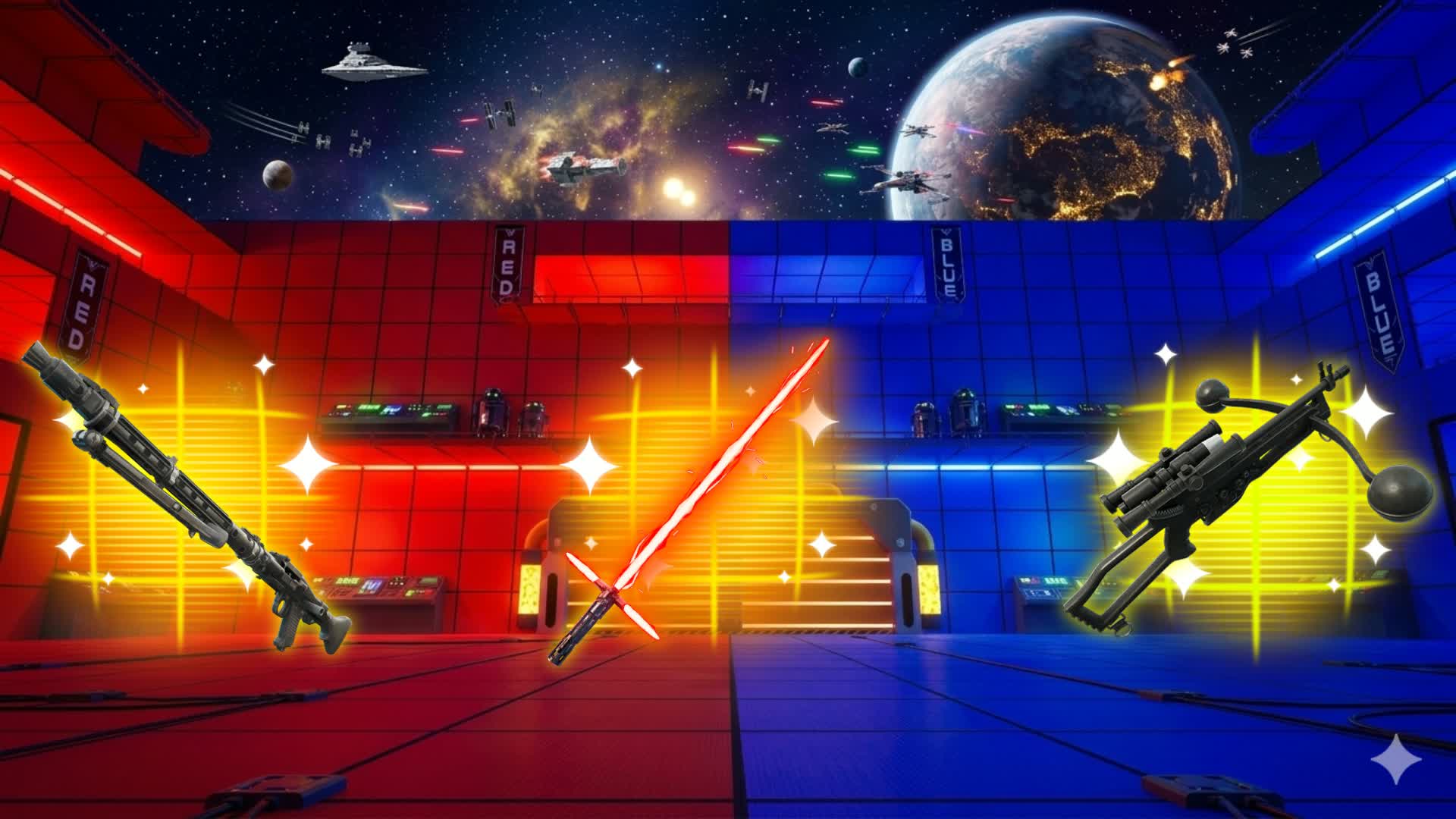 MEGA STAR WARS RED VS BLUE 🔴🔵