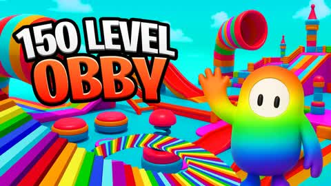 🌈FALL GUYS 150+ OBBY PARKOUR
