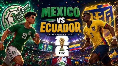 MEXICO vs ECUADOR WORLD ESTADIO AZTECA