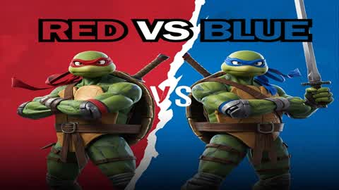 ALL OUT RED VS BLUE TMNT 🔴🔵