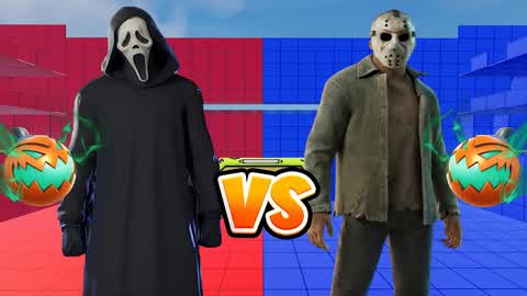 NEW GHOST👻 FACE VS JASON🎃🔴🔵