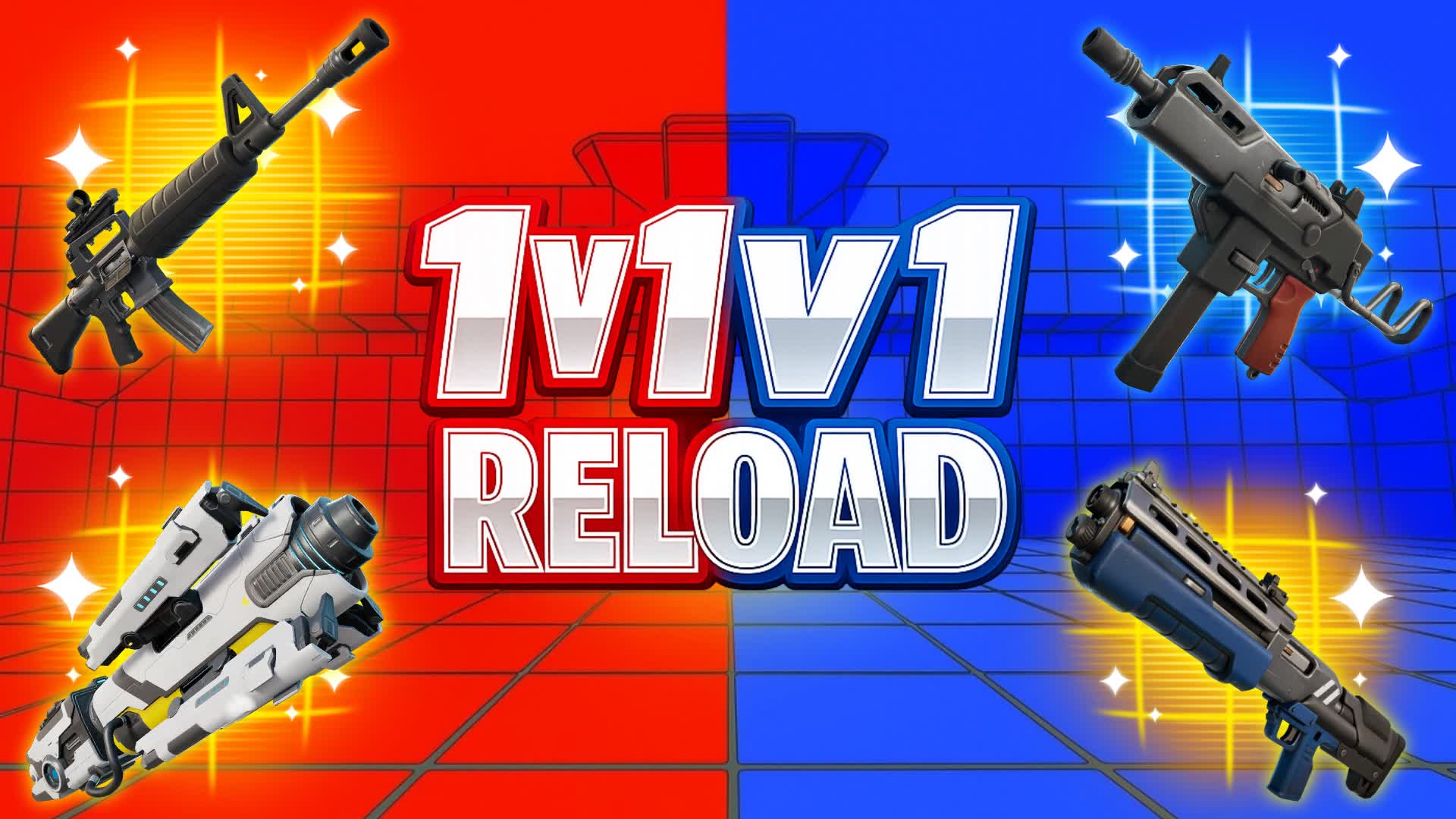 1V1V1 RELOAD RED VS BLUE BUILD FIGHT