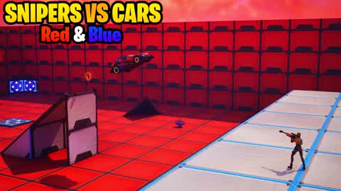 Snipers VS Cars Red & Blue