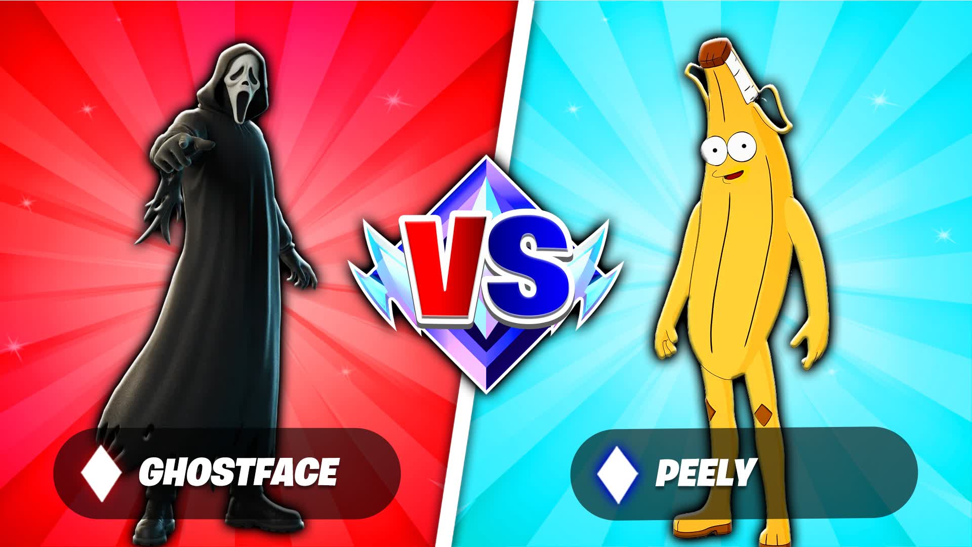 SCARY RED VS FRIENDLY BLUE🔴🔵