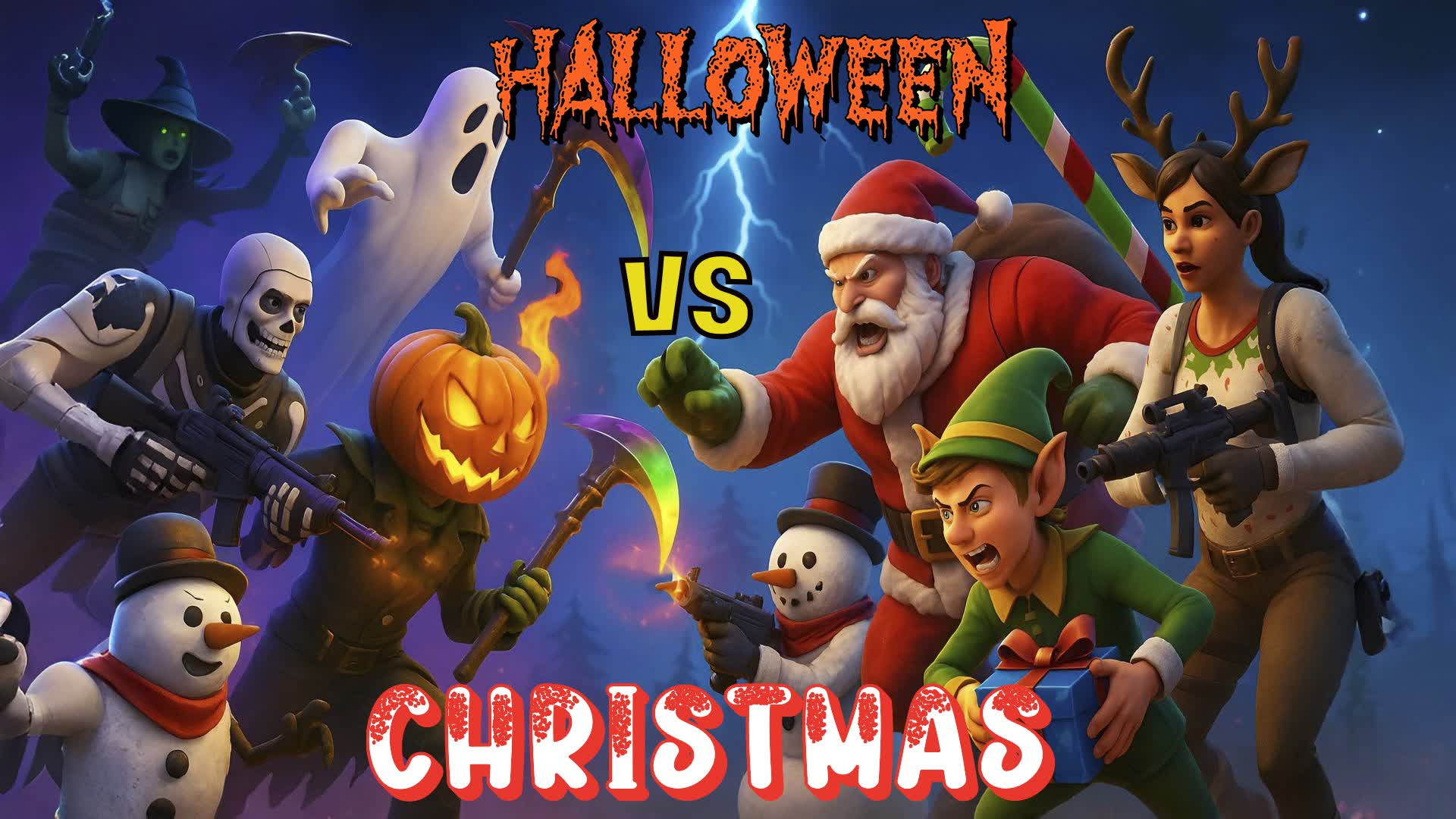 🎄 CHRISTMAS vs HALLOWEEN 🎃 NAVIDAD 🎅