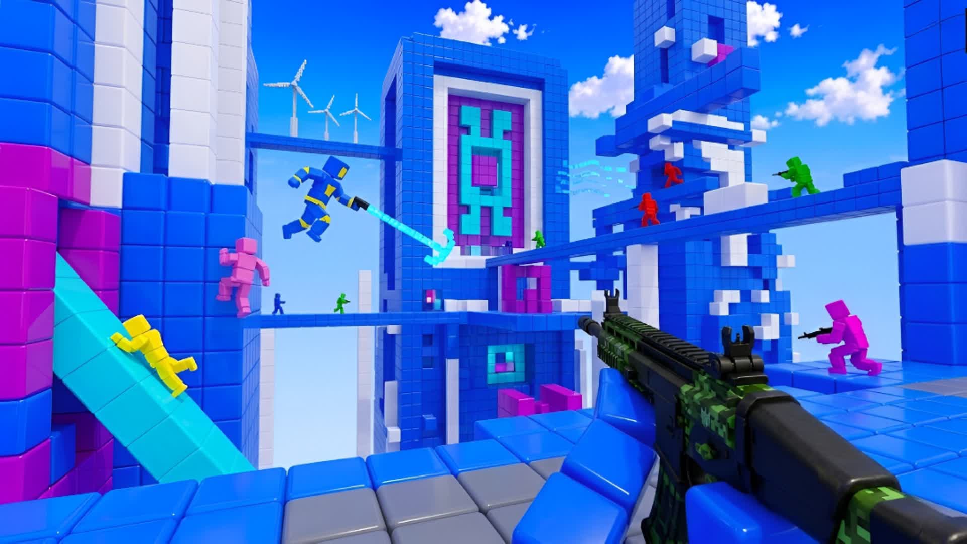 EXTREME RED VS BLUE 🔴🔵 EXTREME GUNS 🎯