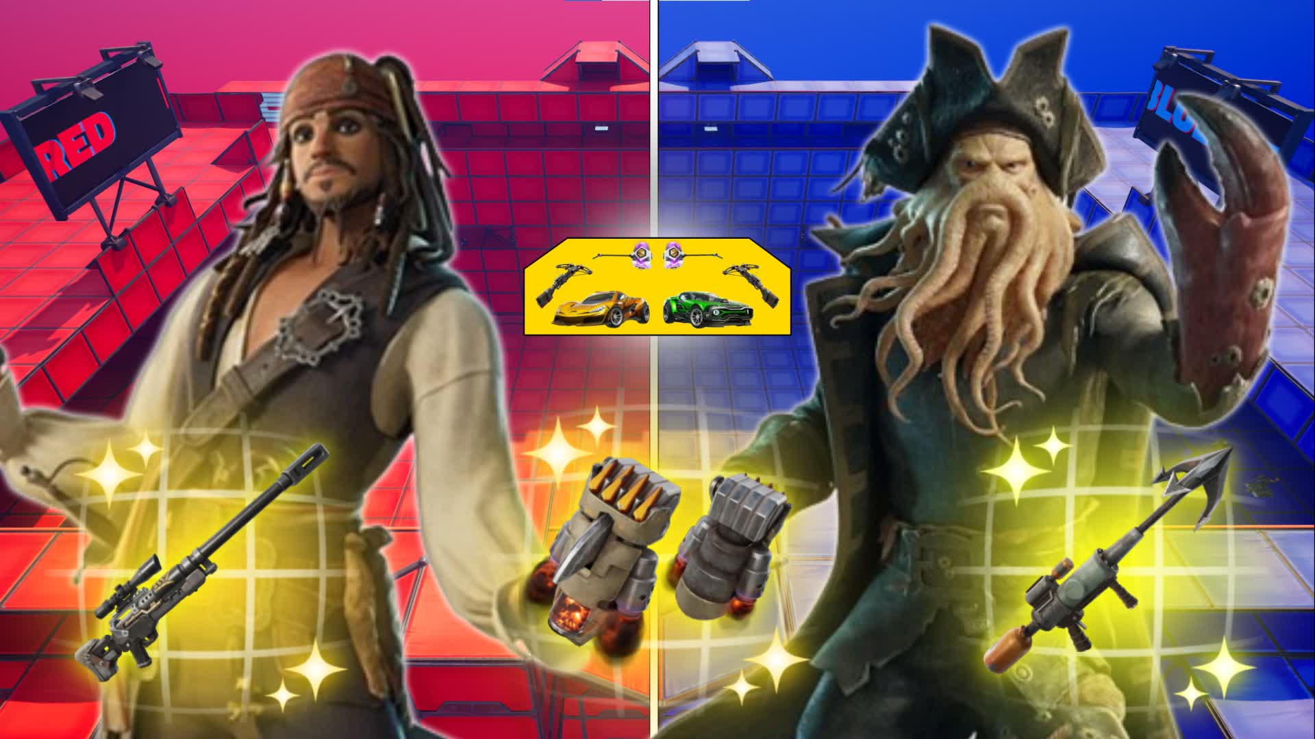 PIRATE RED VS BLUE🔴🔵HERO DRIVING