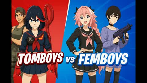 Femboys vs Tomboys Red Vs Blue