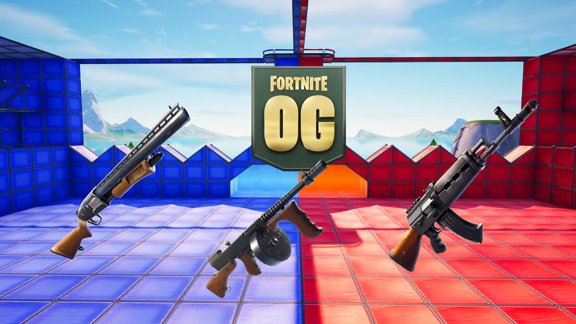 CH1 | RED VS BLUE 6763-5114-6545 by ftn.com - Fortnite Creative Map Code -  Fortnite.GG
