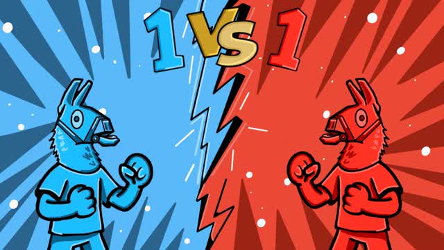 1vs1 Red vs Blue - Llama Edition