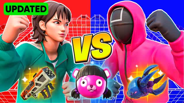 SQUID GAME RED VS BLUE đŽđ” ì€ì§ìŽ êČì