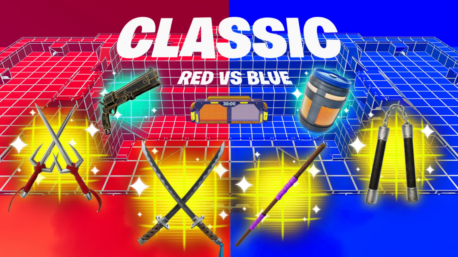 CLASSIC TMNT RED VS BLUE