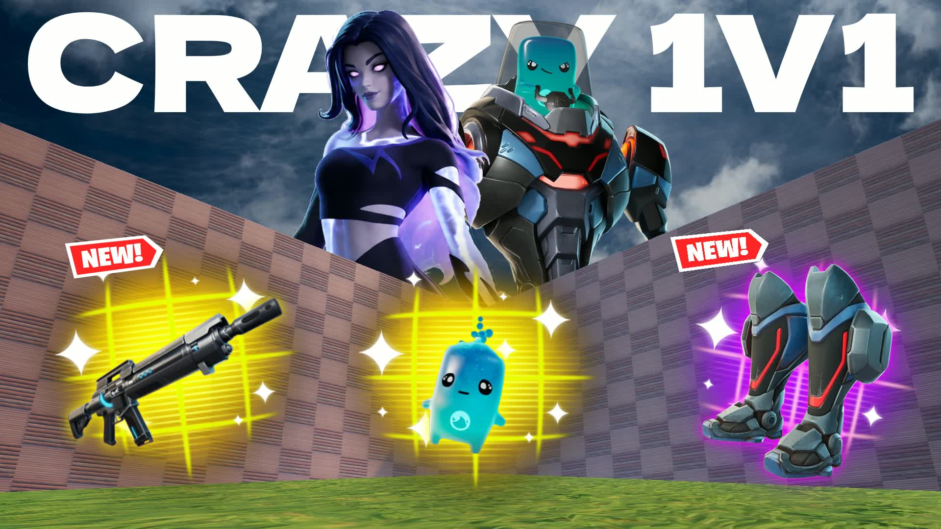 CRAZY 1V1 ALL GUNS & BLUE RIDES
