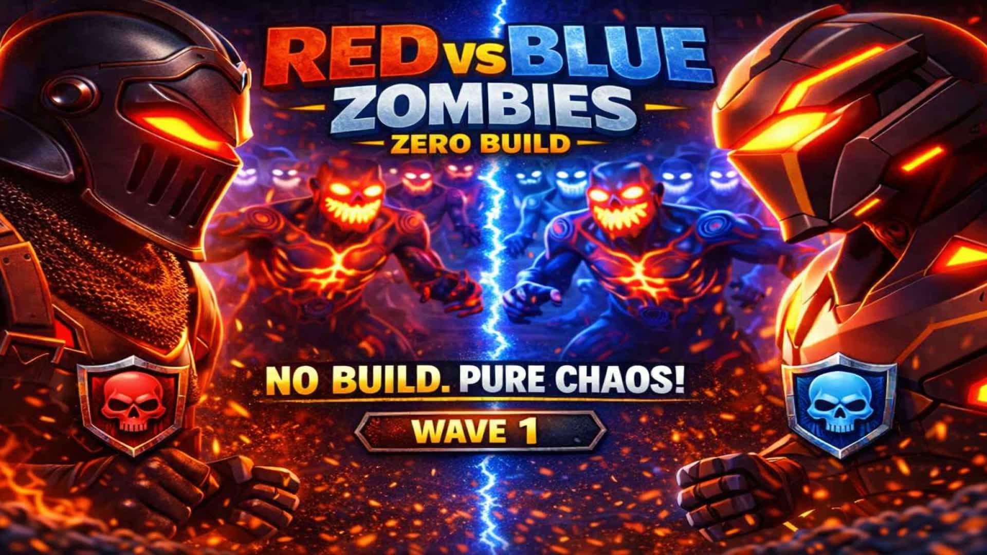 RED vs BLUE ZOMBIES – ゼロビルド🔥