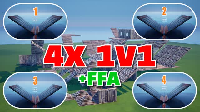 4x 1v1 Arenas + FFA