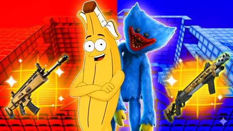BANANA VS WUGGY RED VS BLUE🔴🔵